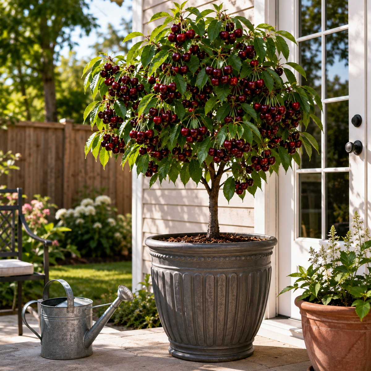 Giant Sweet Cherry Sapling for Home Orchards - Patio Orchard Container