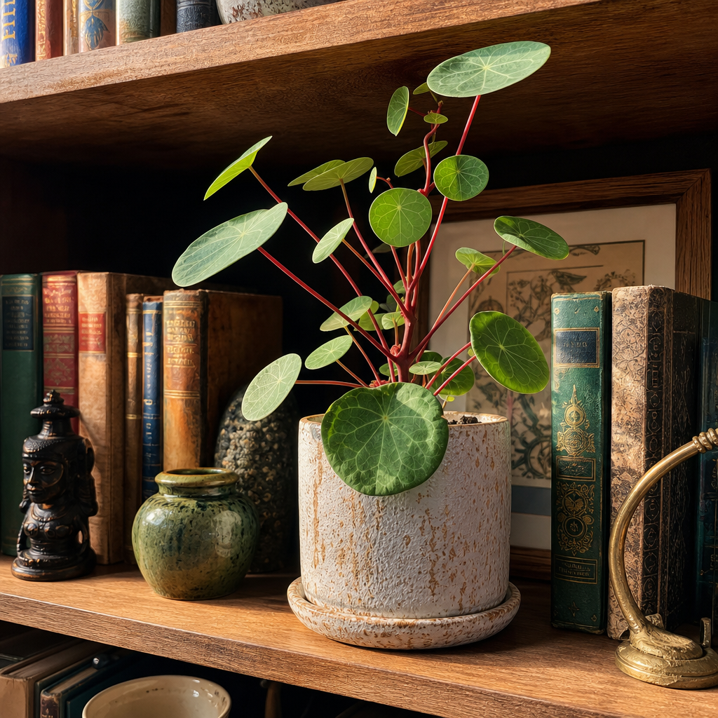 Red Stem Stephania Erecta Houseplant Starter - Apartment Shelf Styling