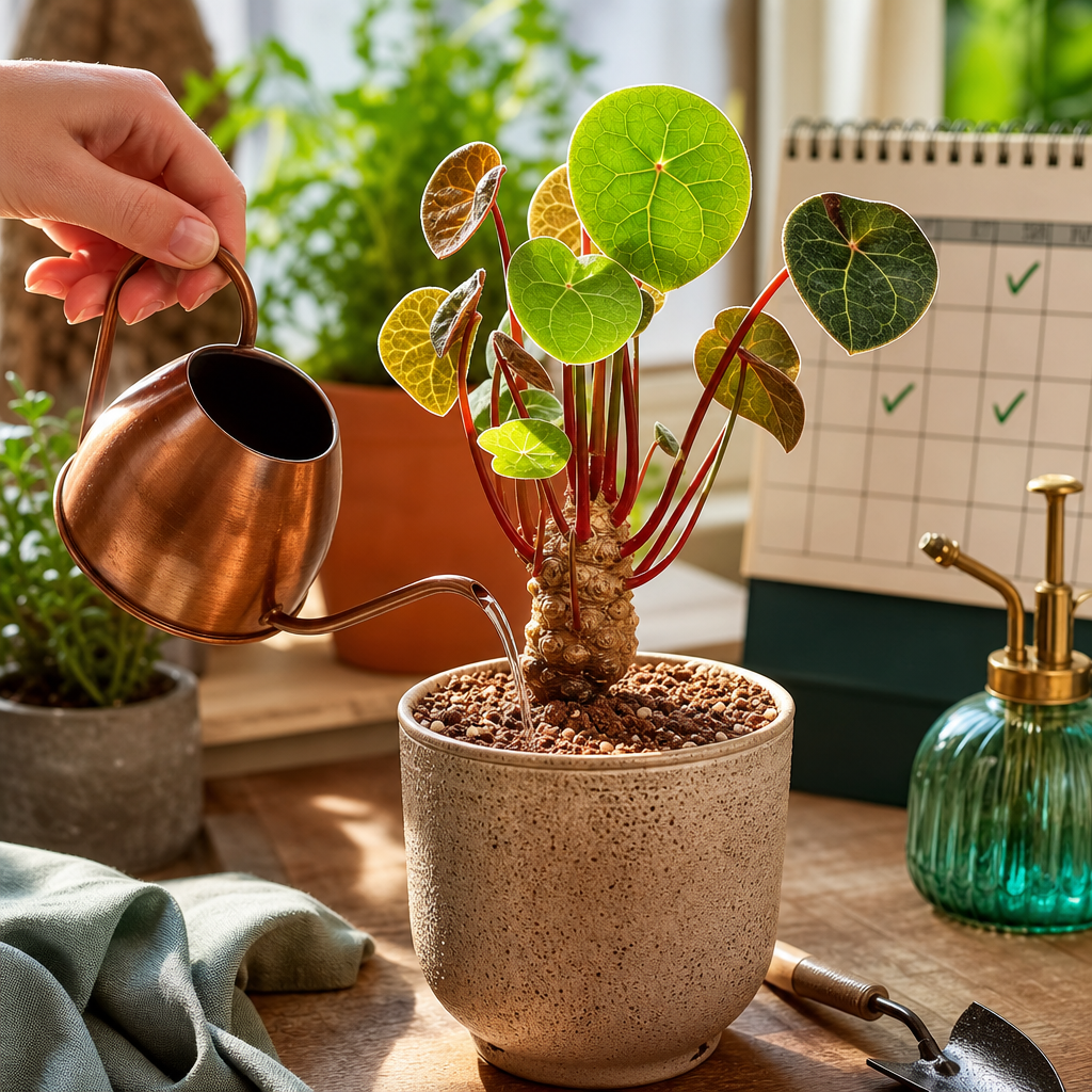 Red Stem Stephania Erecta Houseplant Starter - Watering Once A Week Mood