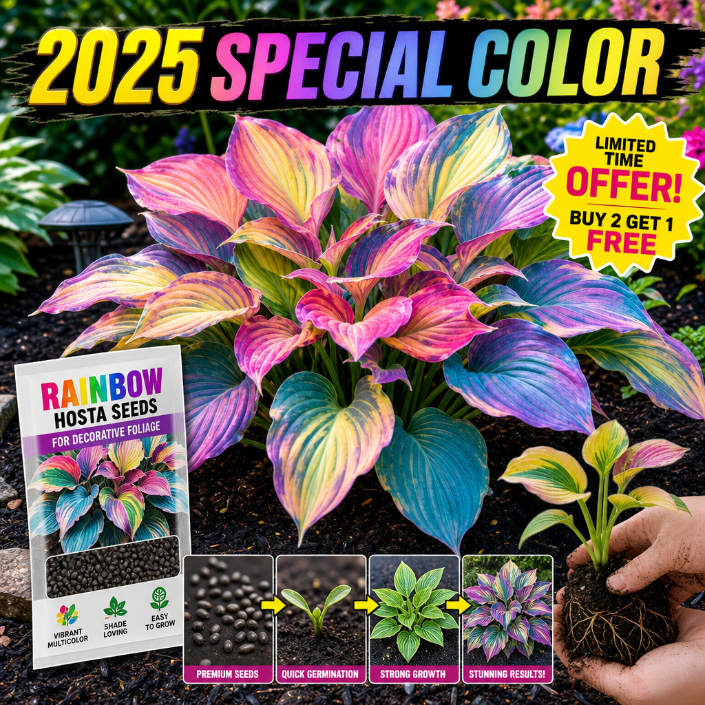 Rainbow Hosta Seeds for Decorative Foliage - 2025 Special Offer Hero