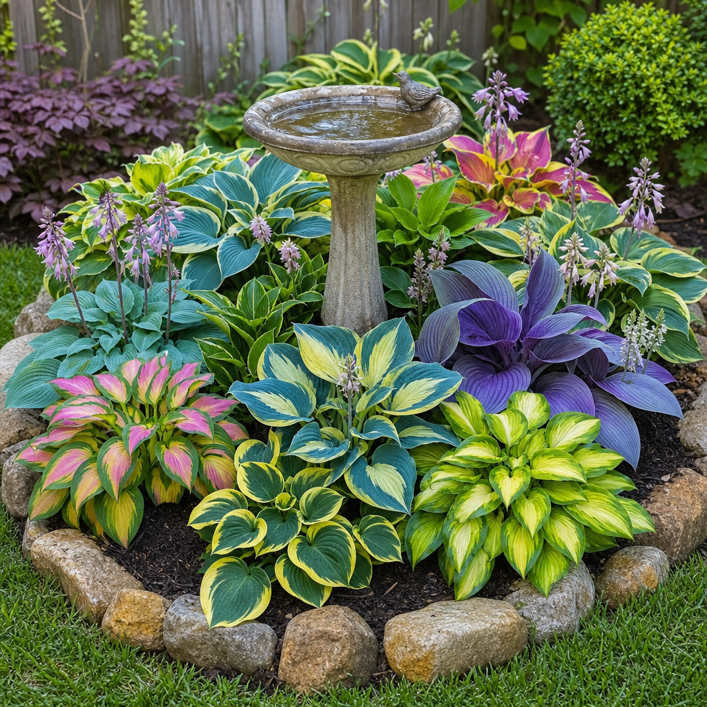 Rainbow Hosta Seeds for Decorative Foliage - Garden Island Look