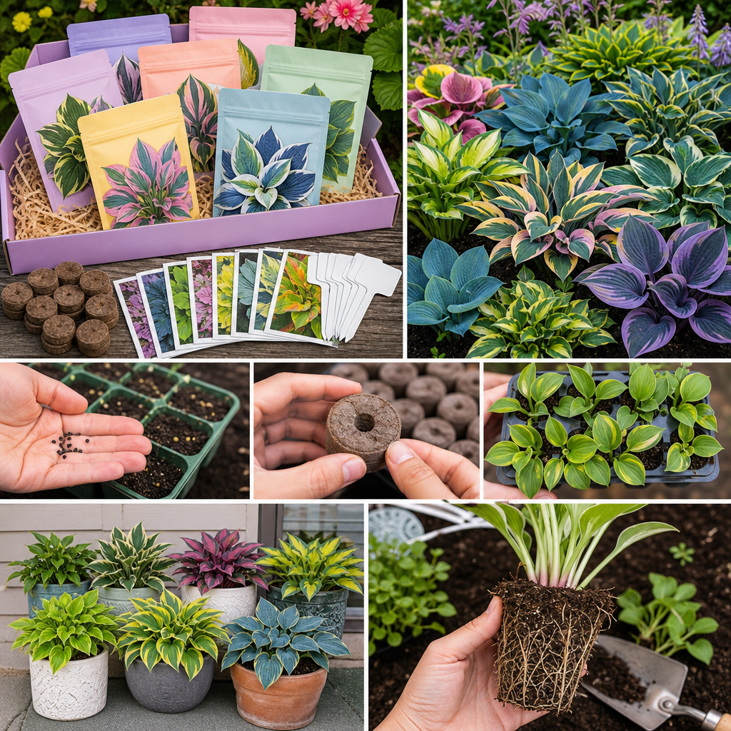 Rainbow Hosta Seeds for Decorative Foliage - Gift Envelope Set